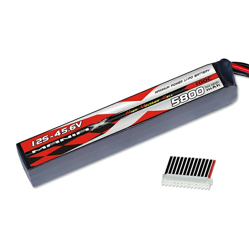 12S-45.6V 5800mAh 100C Stick 13pin-XHR Lipo-akku