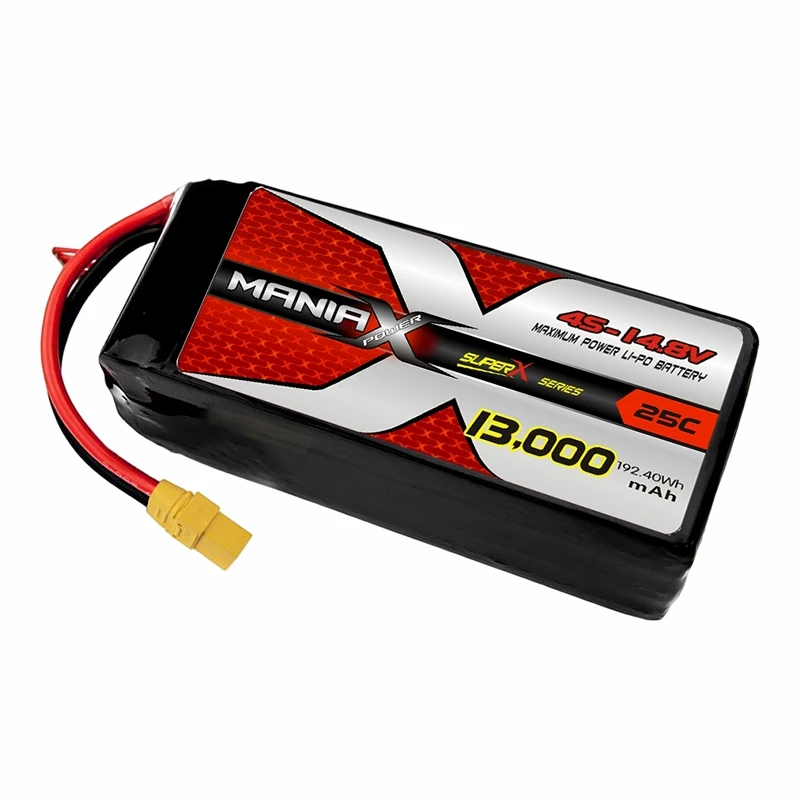 ManiaX Normal Lipo 4S-14,8V 13 000 mAh 25C Drone & UAV -akku