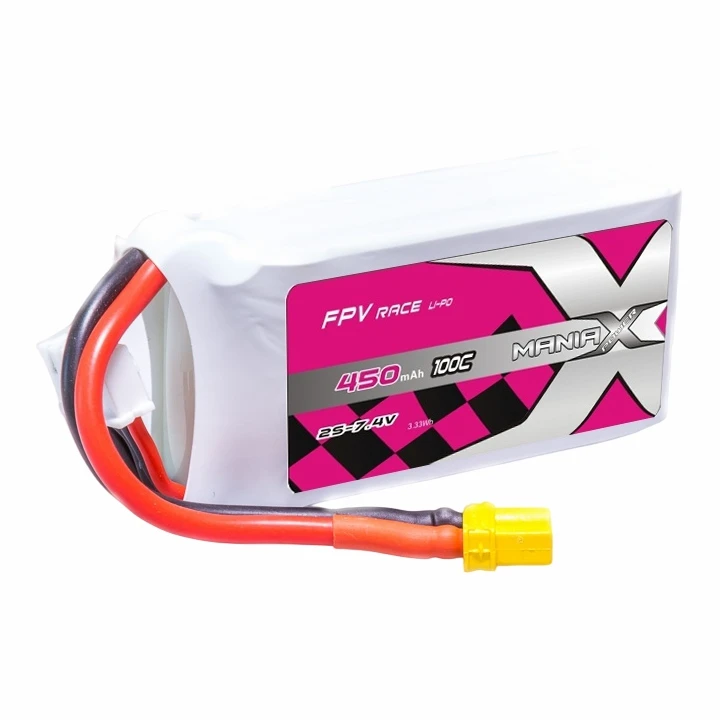 2S-7.4V 450mAh 100C FPV Racing Lipo Battery
