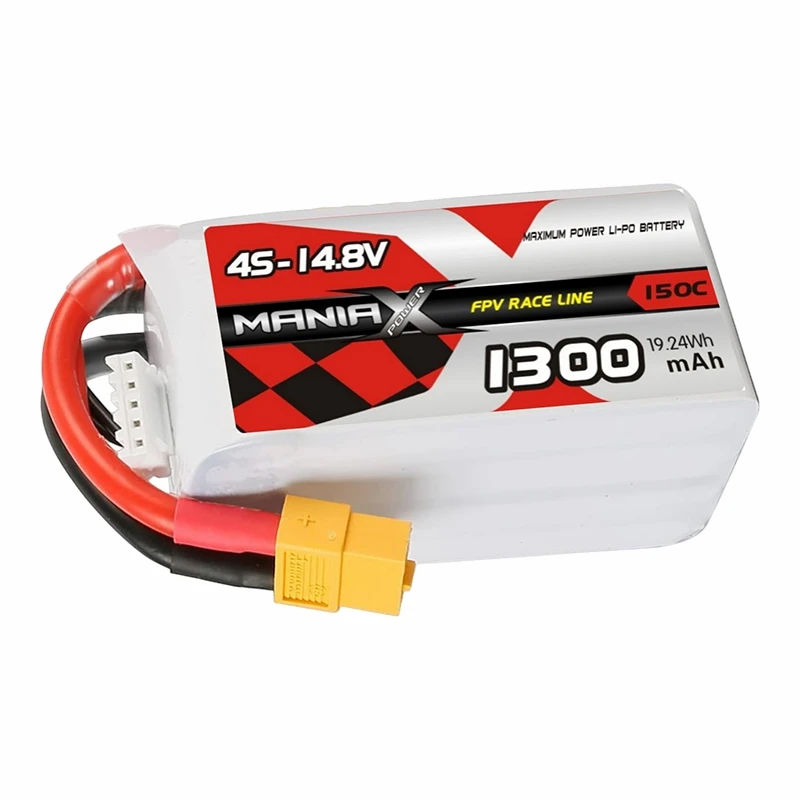 4S-14.8V 1300mAh 150C FPV Racing Lipo -akku