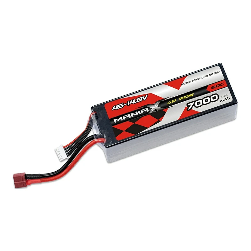 4S-14.8V 7000mAh 60C kovakotelo kilpa-auton akku