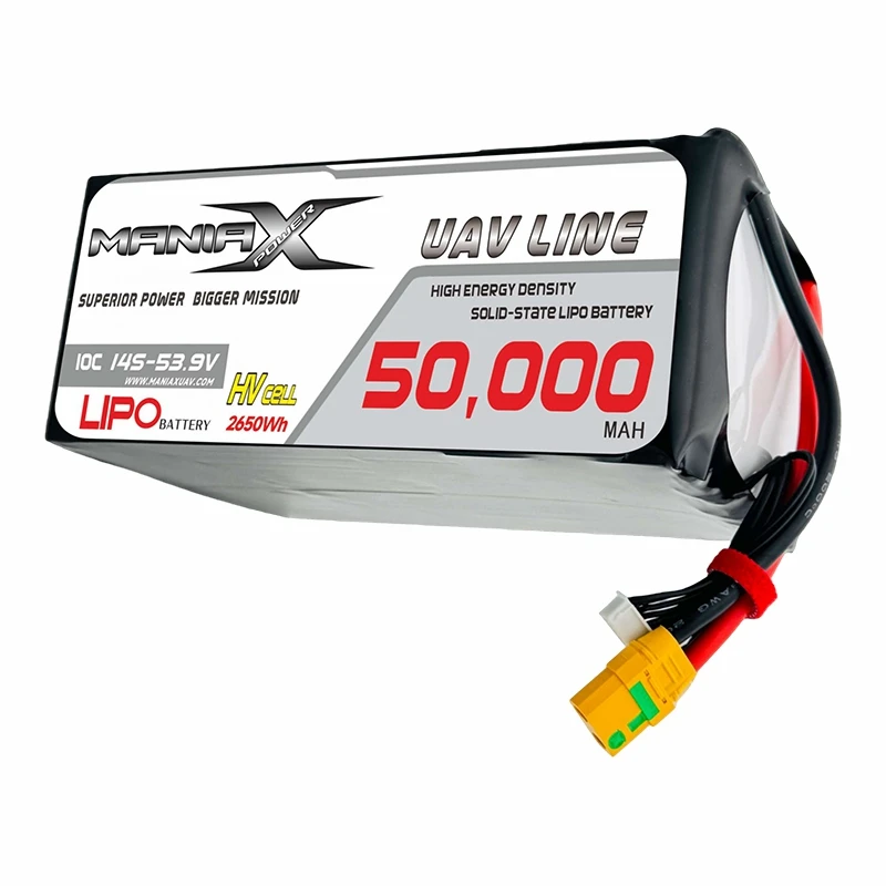 ManiaX Solid State HV LiPo 14S-53.9V 50 000 mAh 10C Drone & UAV -akku