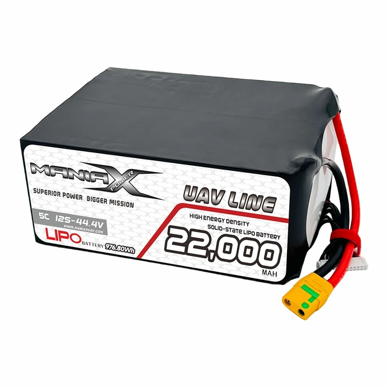 400 Wh/Kg Solid-State Lipo 12S-44,4V 22 000 mAh 5C Drone/UAV/eVTOL/Multi-Roots Akku